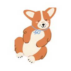 Serwetki Papierowe Corgi Mix Kolorów 11x15 cm 12 sztuk