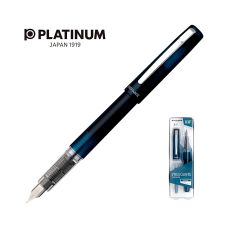 Pióro wieczne Platinum Prefounte Night Sea F niebieskie w plastikowym opakowaniu