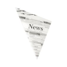 Torebki papierowe rożki Newsprint 27 x 19 x 19 cm 125g 1000 sztuk