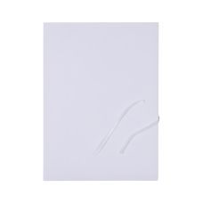 Teczka wiązana A4 OFFICE PRODUCTS Budget kartonowa 250gsm 3-skrzydkowa biała