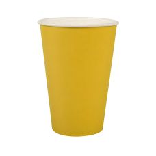 Kubek papierowy żółty jednorazowy 200 ml średnica 70 mm opakowanie 20 szt.