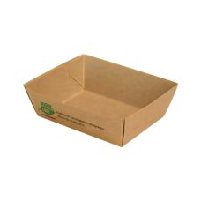 Tacka papierowa głęboka biała PURE 9 x 7 x 3,5 cm 80 sztuk