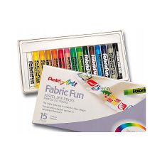 Kredki Pastele do Tkanin Pentel Zestaw 15 Kolorów