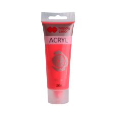 Farba akrylowa fluorescencyjna czerwona 75 ml - profesjonalna farba do dekoracji