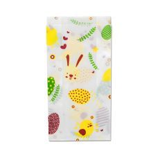 Torebka papierowa biała z nadrukiem Wielkanoc 15x6,5x29 cm 1000 szt.