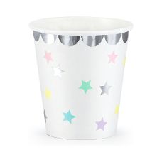 Kubeczki Papierowe Jednorożec Gwiazdki 180 ml (1 opakowanie / 6 sztuk)