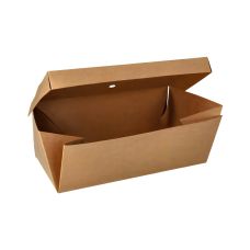 Pudełko kartonowe na burgera rozkładane biały PURE 25 x 13 x 10 cm 1 sztuka