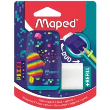 Temperówka z Gumką Connect Pixel Dwa Otwory Blister