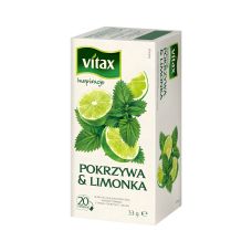 Herbata czarna ekspresowa VITAX Inspiracje pokrzywa i limonka 20 torebek 1,5 g
