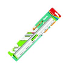 Linijka aluminiowa z uchwytem na ołówek KEYROAD Measure Clip, 30 cm, mix kolorów