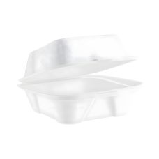 Burgerbox z trzciny cukrowej prostokątny 15 x 15 x 8 cm 50 sztuk