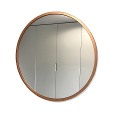 Lustro łazienkowe ścienne Faneco Scandi miedziane 600x600 mm