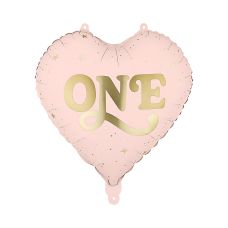 Balon Foliowy Serce One Jasnoróżowy 45 cm