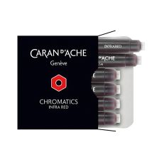 Naboje do piór CARAN D'ACHE Chromatics Infra Red czerwone 6 sztuk