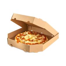 Pudełko na pizzę kraft brązowe 32 x 32 x 3,5 cm 100 sztuk