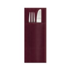 Torebki-serwetki na sztućce papierowe Premium Airlaid bordowe 40 x 32 cm 50 szt.