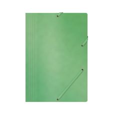 Teczka z gumką OFFICE PRODUCTS z preszpanu A4 390gsm 3-skrzydłowa zielona
