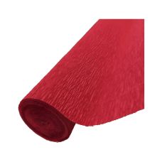 Bibuła krepina dekoracyjna czerwona gramatura 180 g wymiar 50x250 cm