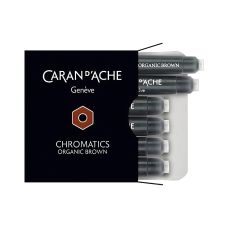 Naboje do piór Chromatics CARAN D'ACHE Organic Brown brązowe 6 sztuk