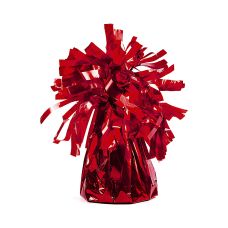 Ciężarek do Balonów Foliowy Czerwony 130 g Wysokość 7 cm