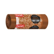 Worki do segr. bio brązowe paclan 60l 20 szt.
