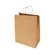 Torba papierowa z uchwytem skręcanym brązowa 22 x 11 x 29 cm 150 sztuk
