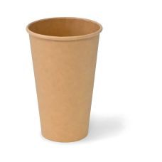 Kubek papierowy kraft z dyspersją 450 ml średnica 90 mm 50 sztuk