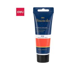 Farba akrylowa Deli Finenolo 75ml czerwona
