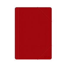 Teczka z gumką OFFICE PRODUCTS A4 z polipropylenu 500 mikronów 3-skrzydłowa czerwona
