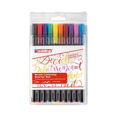 Pisak z końcówką pędzelkową Edding E-1340, 1-3 mm, 10 szt. mix kolorów