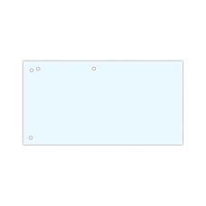 Przekładki kartonowe OFFICE PRODUCTS 1/3 A4 240x105mm 100 szt. białe