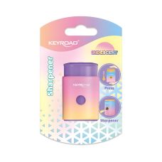 Temperówka plastikowa pojedyncza opalizująca KEYROAD mix kolorów blister