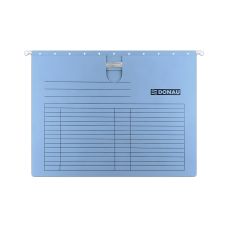 Teczka zawieszkowa DONAU z wąsem A4 niebieska 230gsm