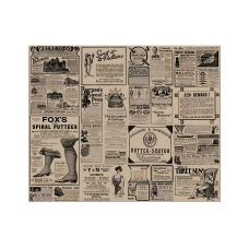 Papier pakowy kraft TIMES brązowy wzór 38 x 31 cm 1000 sztuk do pakowania