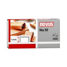 Zszywki biurowe miedziowane Novus no.10, 1000 sztuk