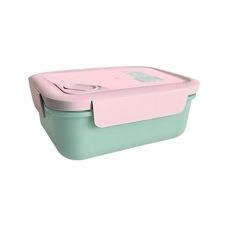 Śniadaniówka szkolna MINT & PINK 1200ml - przybory do wyprawki ucznia