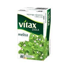 Herbata ziołowa Vitax Melisa, torebki ekspresowe 20 sztuk