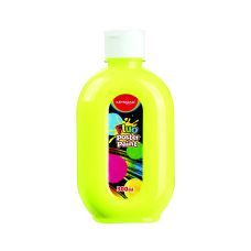 Farba plakatowa KEYROAD fluorescencyjna neonowa żółta 300ml butelka