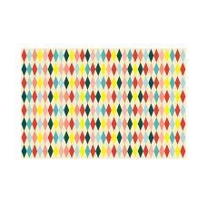 Obrus Papierowy z Nadrukiem Romby Mix 180 x 120 cm