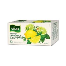 Herbata owocowa Vitax Inspirations limonka z cytryną 20 torebek