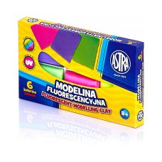Modelina Termoutwardzalna Fluorescencyjna ASTRA Zestaw 6 Kolorów