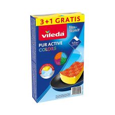 Gąbka Vileda Pur Active Colours do Teflonu 7x15cm 4 sztuki