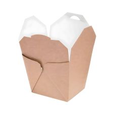 Menubox papierowy do noodle 450 ml 8 x 6,5 x 8,5 cm z pokrywką 50 sztuk