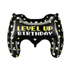 Balon Foliowy Gamepad Czarny z Nadrukiem 60x45 cm Mix