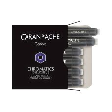 Naboje do piór Caran d'Ache Chromatics Idyllic Blue, 6 sztuk, niebieskie
