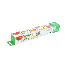 Naklejka ścienna do kolorowania Keyroad Jungle Animal 206x30cm + 8 kredek