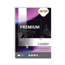 Blok Techniczny A4 Czarny 220g 10 arkuszy PREMIUM HA 3722 HAPPY COLOR