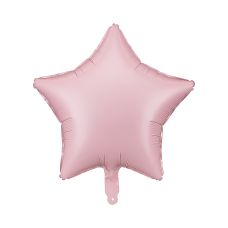 Balon Foliowy Gwiazdka Matowa Różowa 48cm