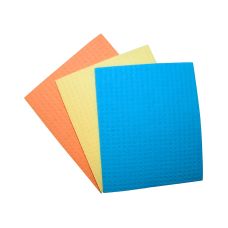Ścierka gąbczasta z celulozy OFFICE PRODUCTS 18x16 cm 3 szt. mix kolorów