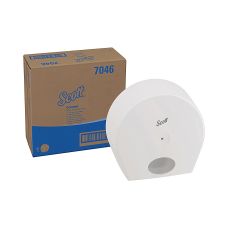 Dozownik do papieru toaletowego Jumbo SCOTT Control 7046 centralne odwijanie biały